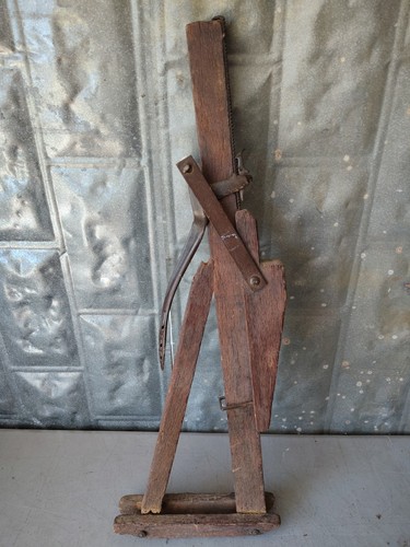 Antique primitive wood iron - primitive,